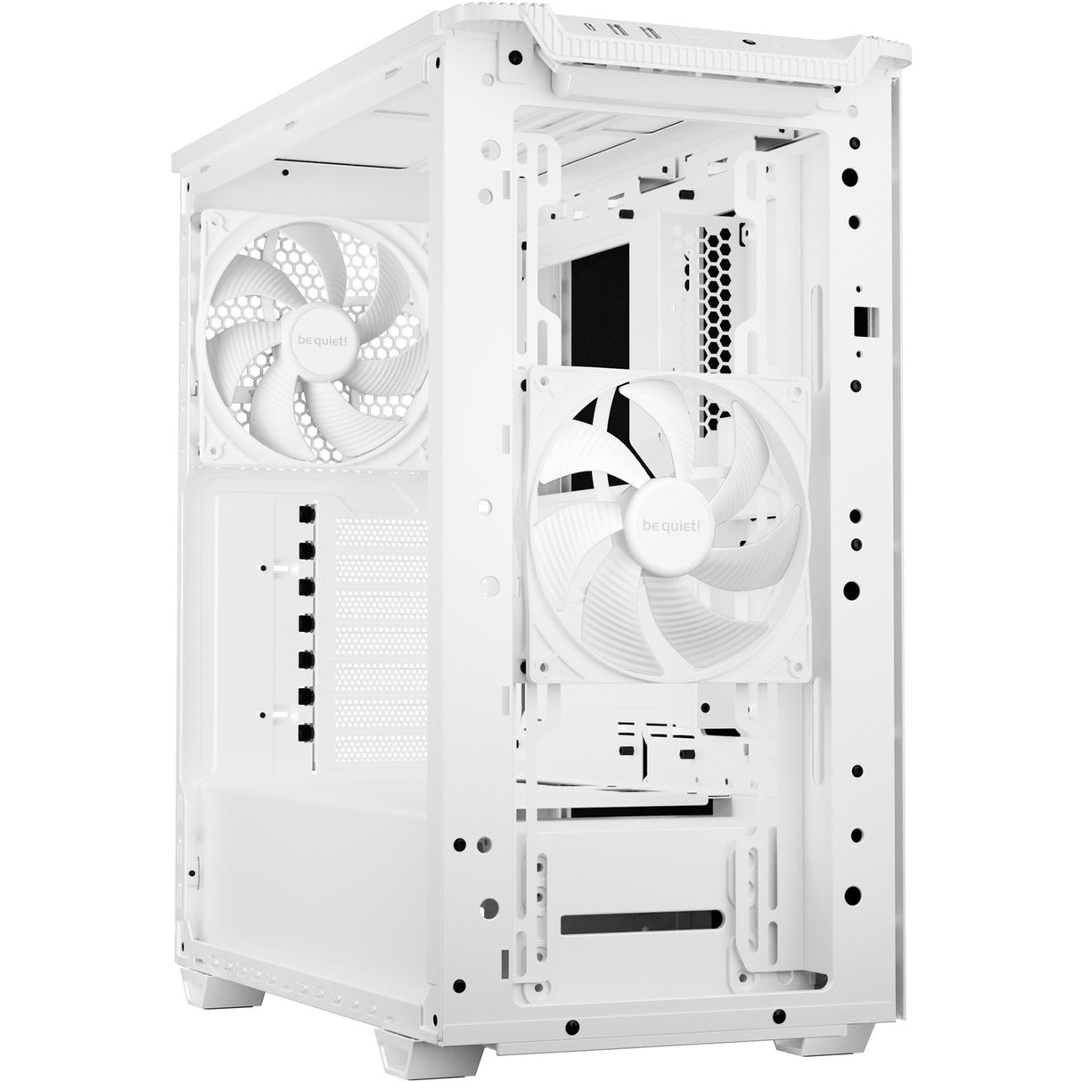 Ruhig sein! Pure Base 501 Airflow Midi-Tower-Gehäuse (weiß | 2x USB-A | 1x USB-C)
