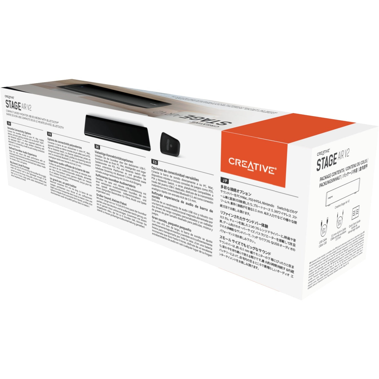 Creative Stage Air v2 Soundbar (schwarz, Bluetooth)