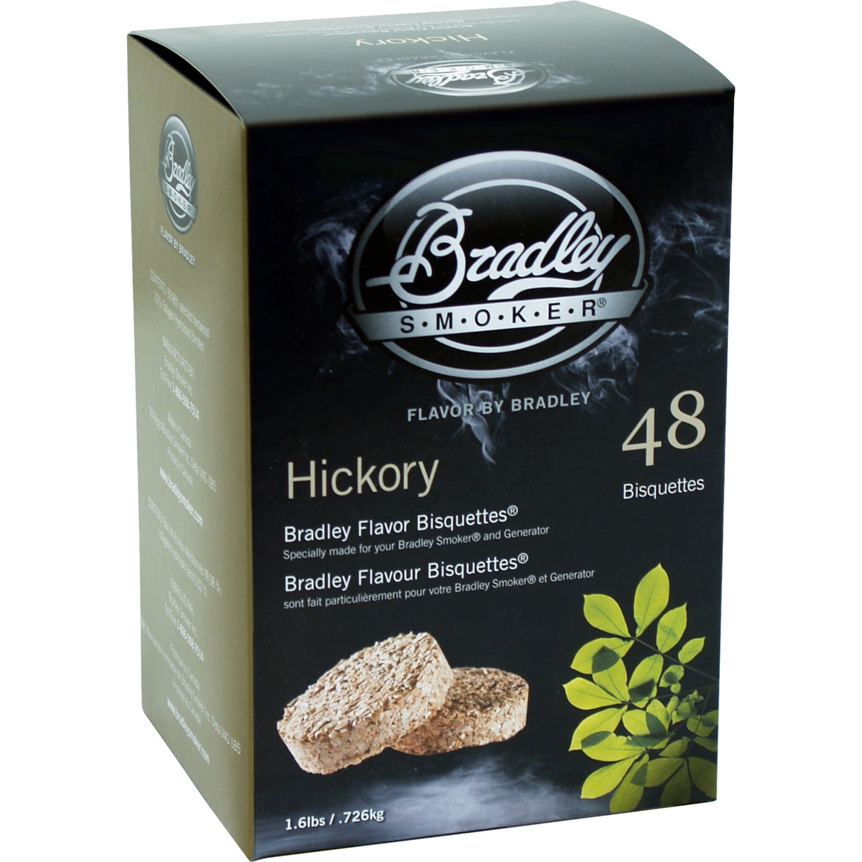 Bradley Hickory-Holzbriketts Räucherholz (48 Stück)