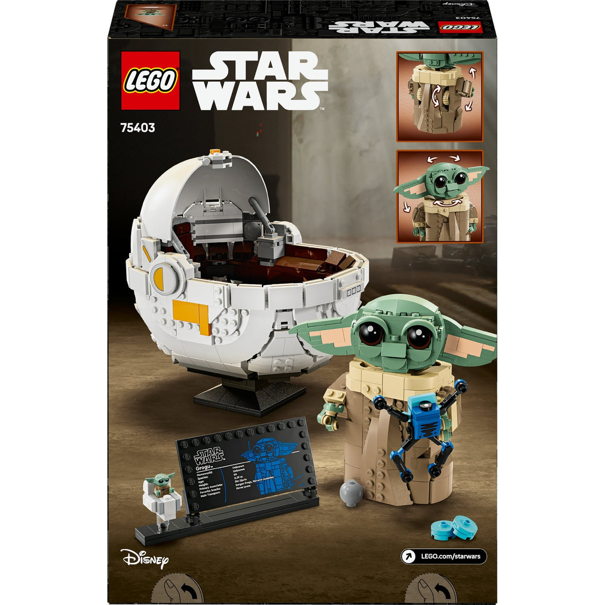 Lego Star Wars 75403 Grogu mit schwebendem Kinderwagen