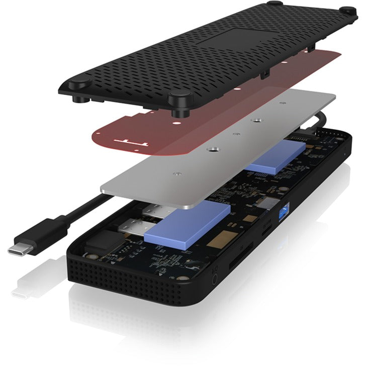 Eisige Box Icy Box IB-DK2116-C 11-in-1 Mobile Dockingstation mit Tri