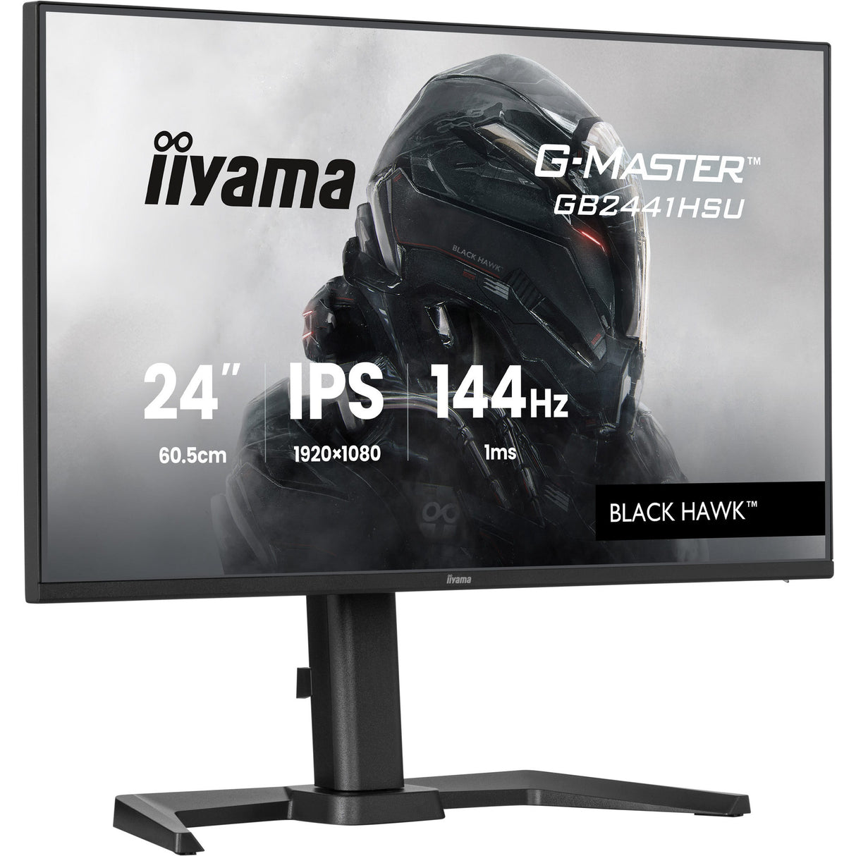 Iiyama G-Master Black Hawk GB2441HSU-B1 23,8 Gaming-Monitor (schwarz, HDMI, DisplayPort, 2x USB-A, USB-B, 144 Hz)
