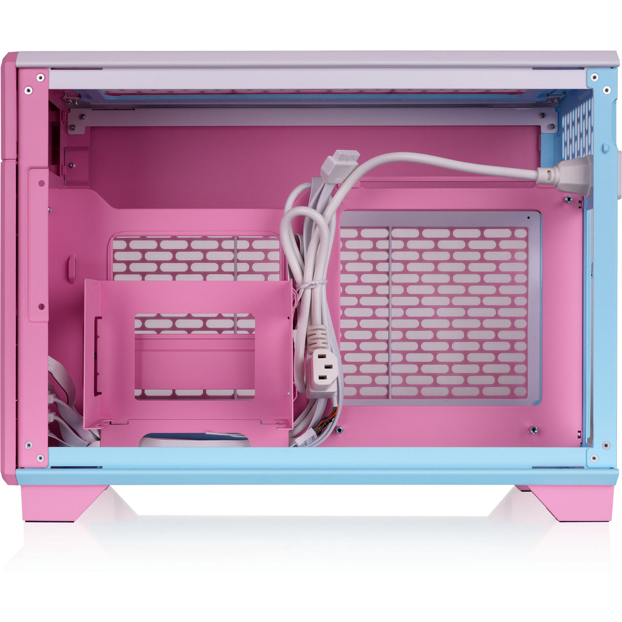 Thermaltake tr100 bubble pink mini tower behuizing (pink | 2x usb-a | 1x usb-c)