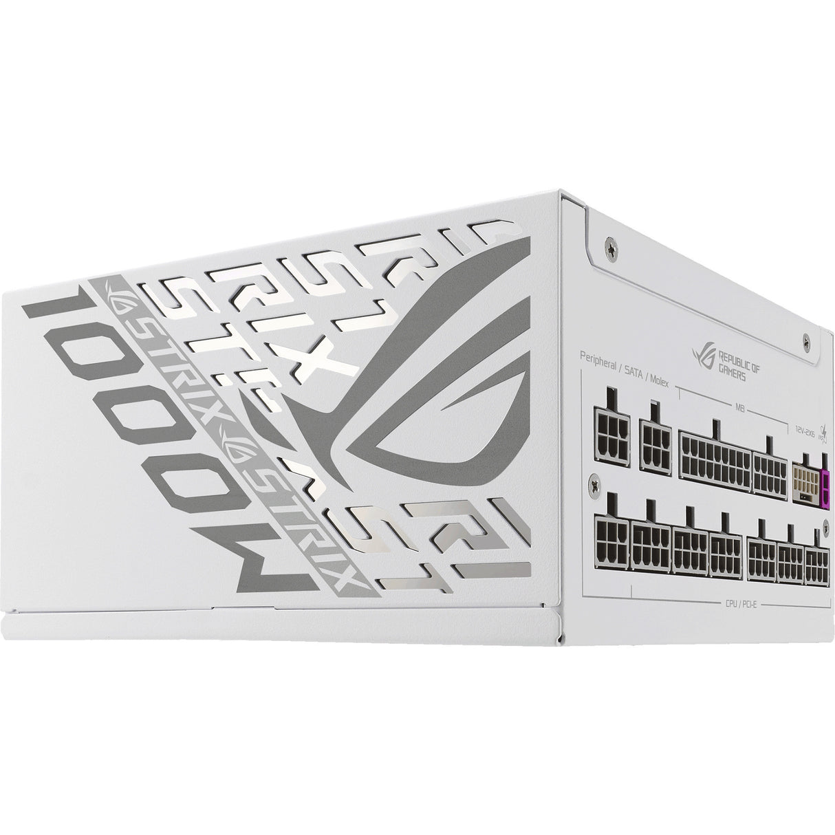 Asus Rog Strix Platinum White Edition modulares 1000-Watt-Netzteil (weiß, 1x 12V-2x6, 4x PCIe)