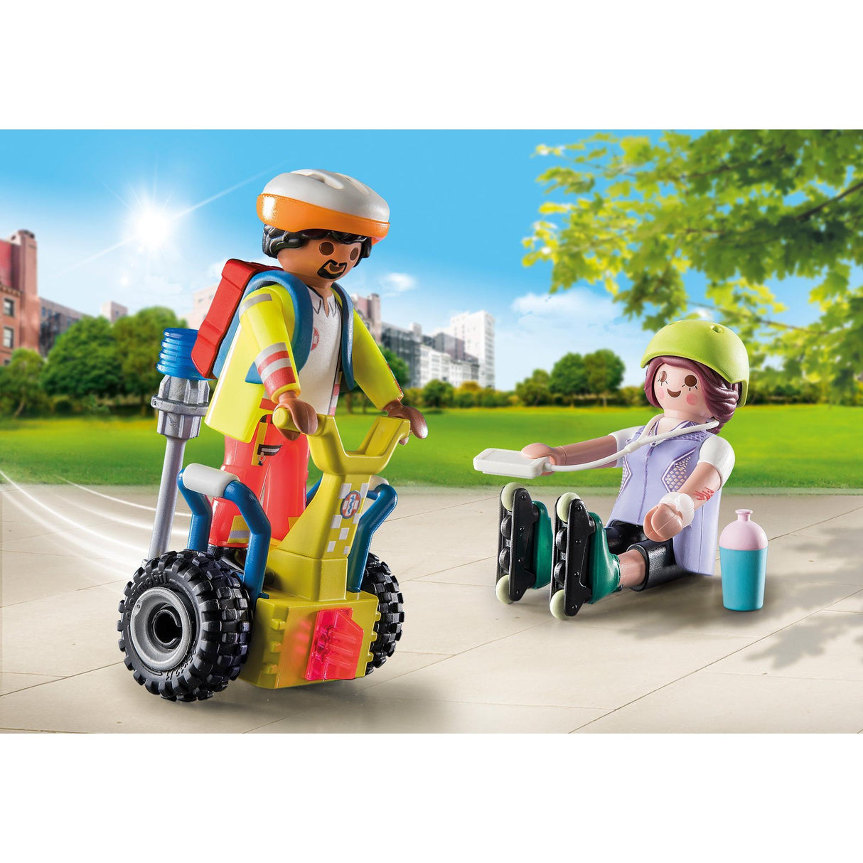 Playmobil City Life – Starterpaket Rettung mit Segway-Bauspielzeug (71257)