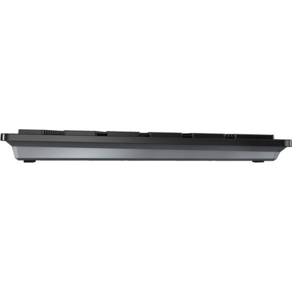 Cherry DW 9500 Slim, Desktop-Set (Schwarz Silber, EU-Layout (QWERTY), Scherenschalter, 3.000 dpi, 2,4 GHz Bluetooth 4.2)