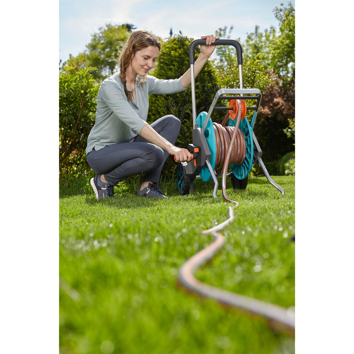 Gardena Snake Wagen Aquaroll m Easy Set