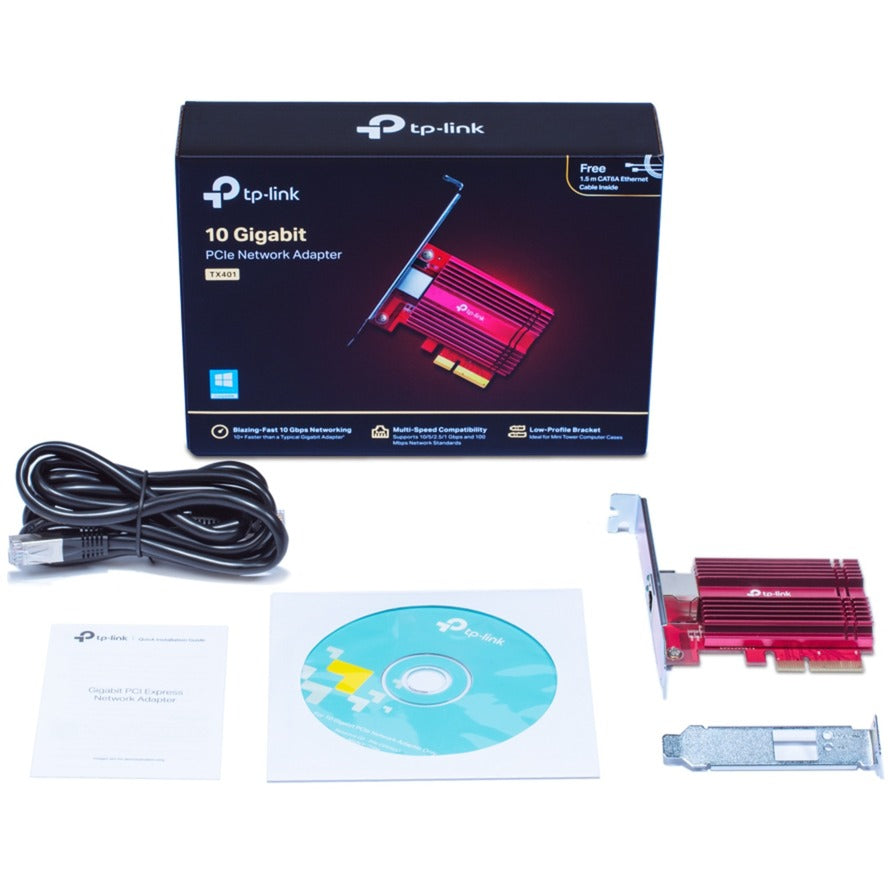 Tp-Link TX401 Gigabit PCI Express Netzwerkadapter Netzwerkadapter (Rot)