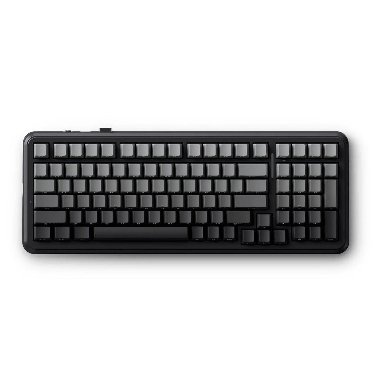 Mchose k99 v2 wireless gasket mount mechanical keyboard (zwart, us lay-out (qwerty), kailh box icy creamsicle, 99%, rgb, pbt keycaps, hot-swap, 2.4 ghz | bluetooth | usb-c)