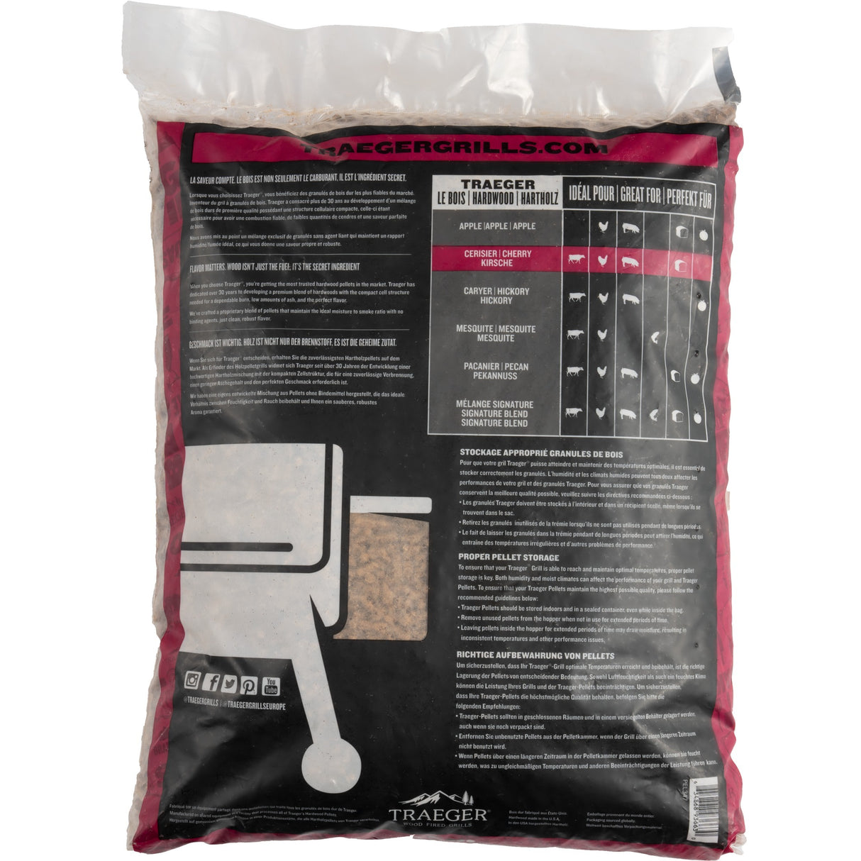 Traeger Traeger Pellets Van Hardhout kers