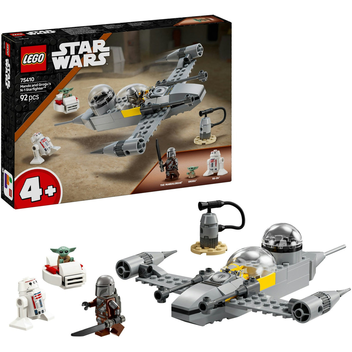 Lego Star Wars 75410 Mando und Grogus N-1 Starfighter