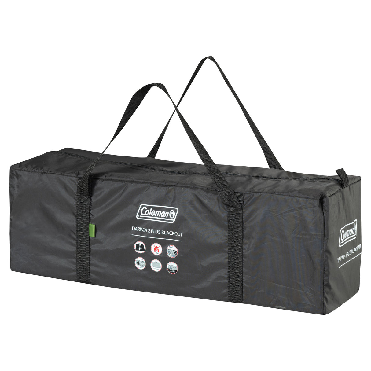 Coleman darwin 2 plus blackout tent – 2 persoons koepeltent - blackout bedroom technology – met luifel - groen