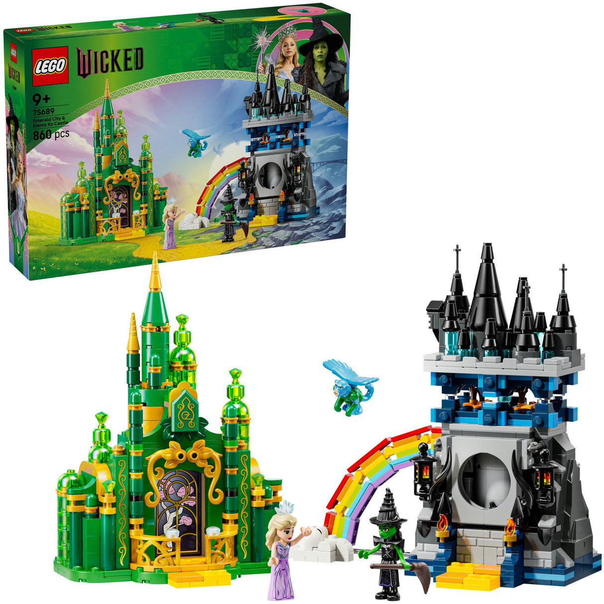 Lego 75689 „Wicked Emerald City und Kiamo Ko Castle“.
