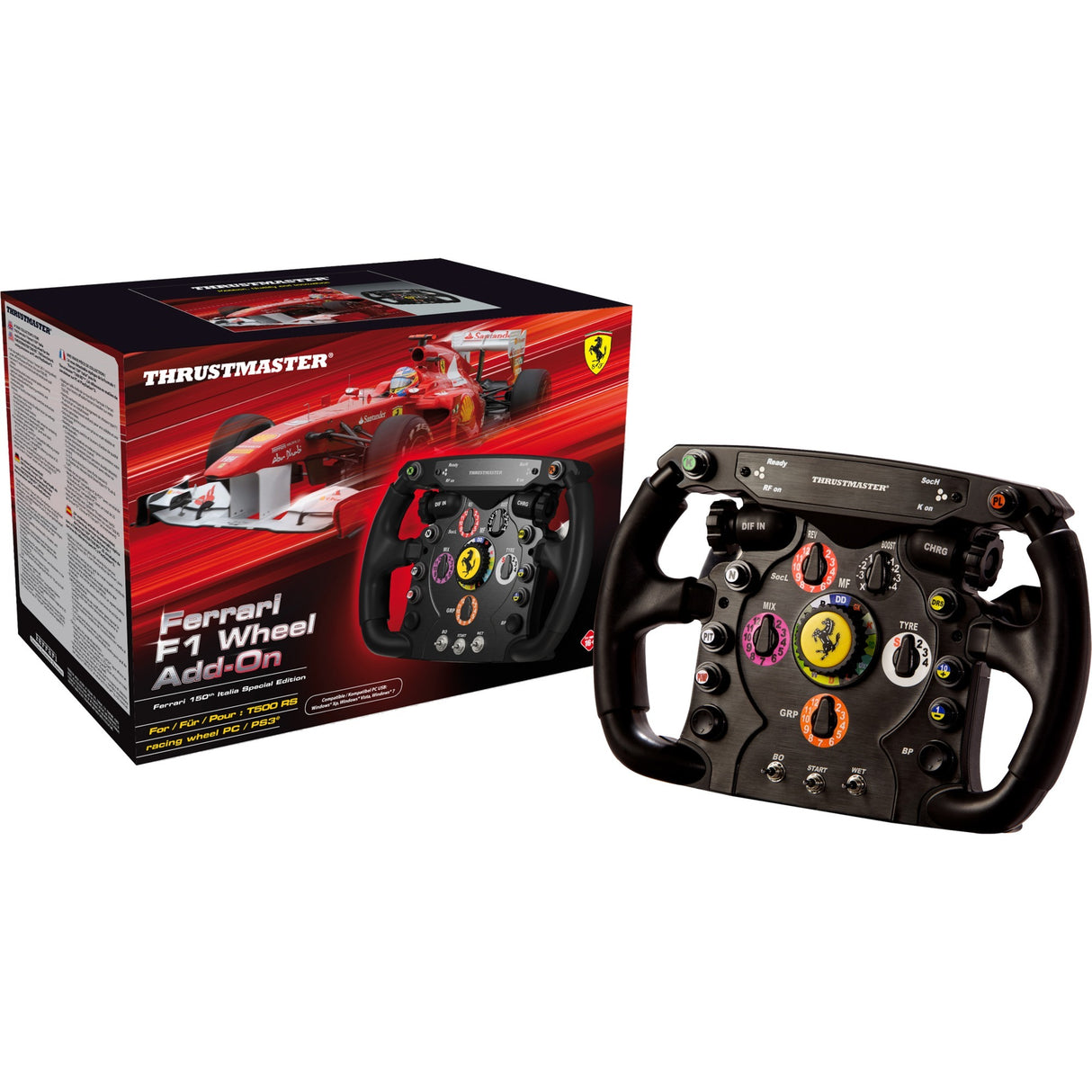 Thrustmaster Ferrari F1 Wheel Add-On Wheel Add-On (Schwarz Silber, PC, Playstation 3, Playstation 4, Xbox One)