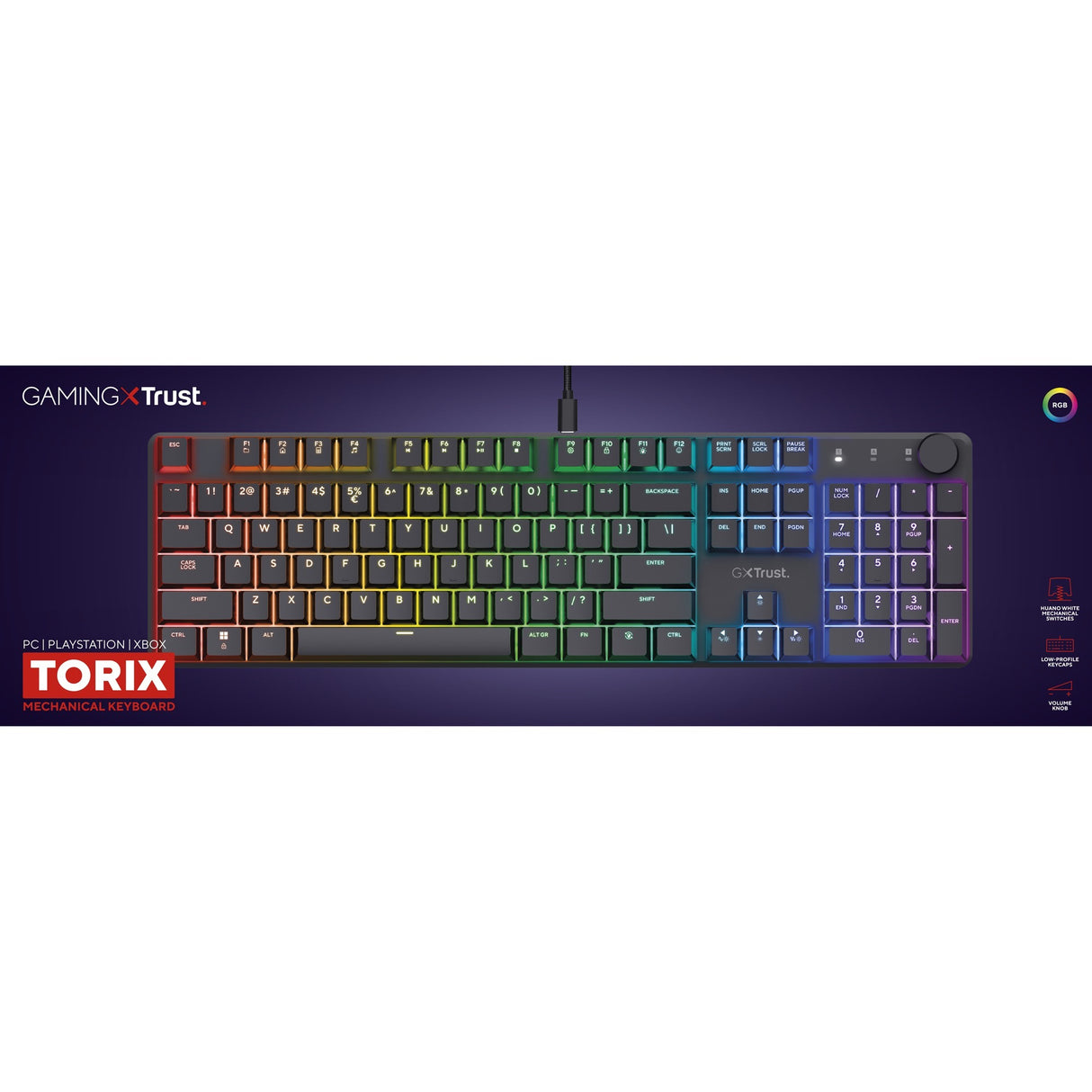 Trust GXT 866 Torix Hochwertige mechanische Gaming-Tastatur