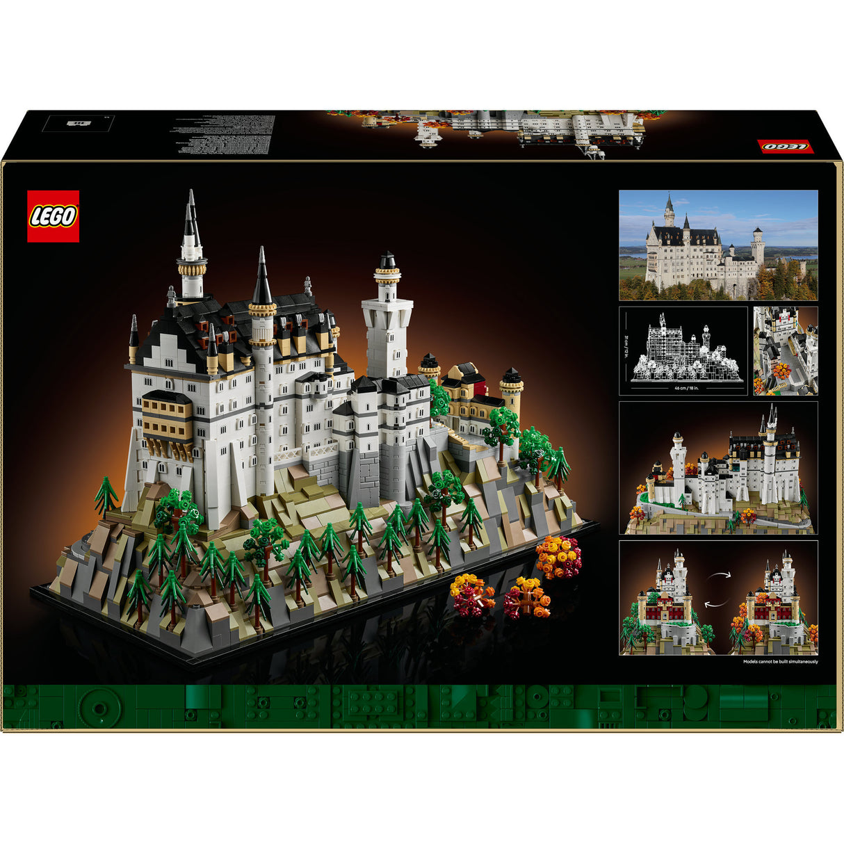 Lego-Architektur 21063 Sammlungsset Schloss Neuschwanstein
