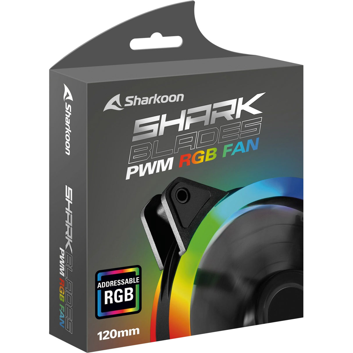 Sharkoon Sharkoon Haifischblätter PWM RGB -Fan