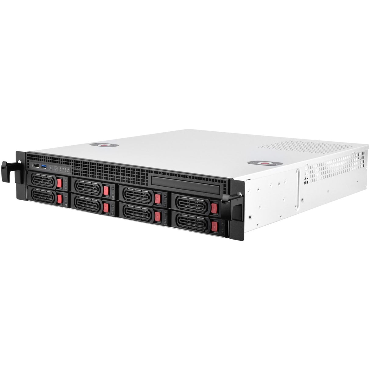 Silverstone RM21-308 Rackgehäuse (schwarz | 1x USB-A 2.0 | 1x USB-A 3.2 (5 Gbit s))