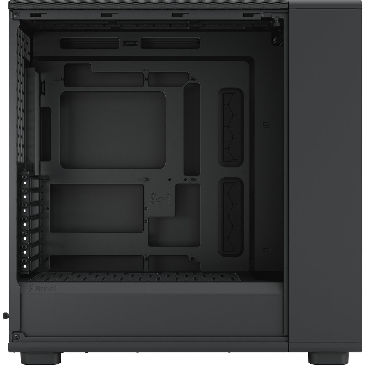 Fractal design epoch xl solid midi tower behuizing (zwart | 2x usb-a | 1x usb-c)