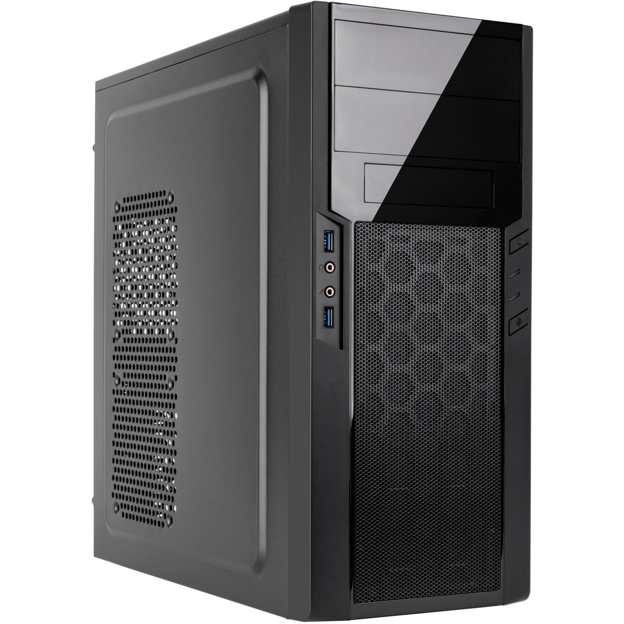 Silverstone sst-ps13b Midi-Tower-Gehäuse (schwarz | 2x USB-A)