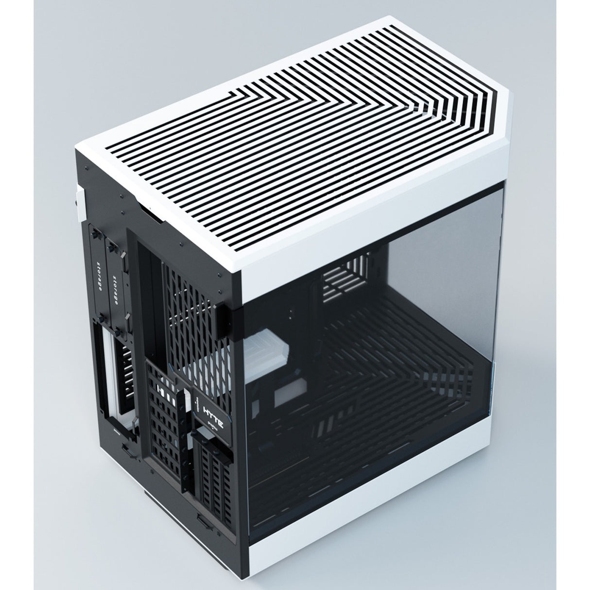 Hyte y60 Midi-Tower-Gehäuse (weiß schwarz | 3x USB-A | gehärtetes Glas)