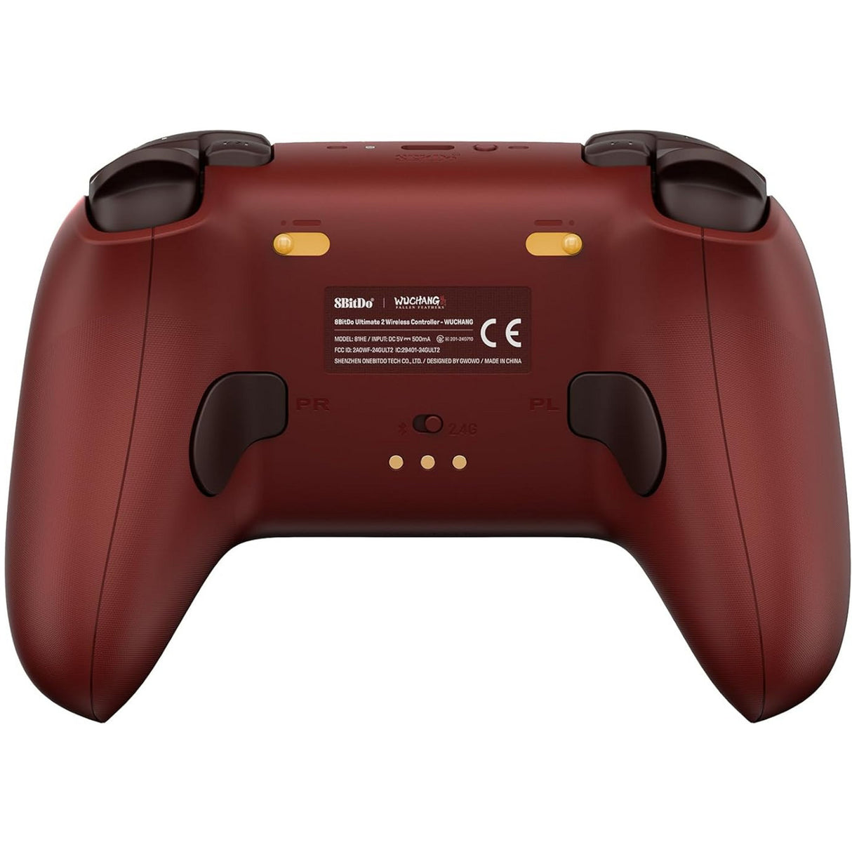 8bitdo ultimate 2 wireless controller - wuchang: fallen feathers (donkerrood, 2.4 ghz bluetooth, usb, pc)