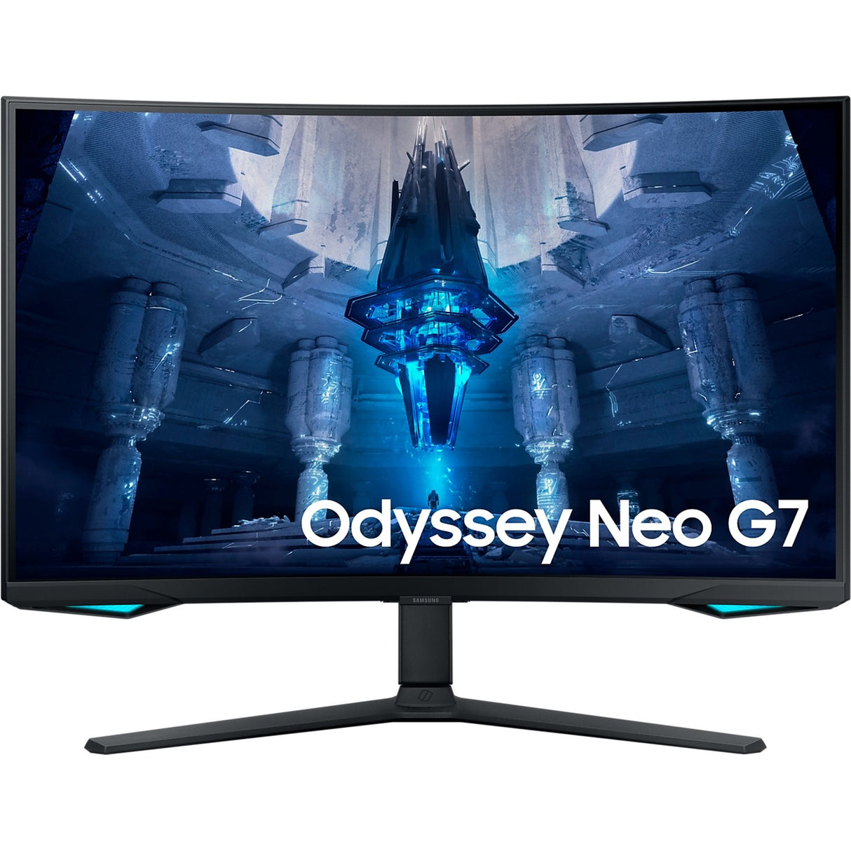 Samsung Odyssey Neo G7 S32BG750NP 32 4K UHD gebogener Gaming-Monitor (Schwarz, 2x HDMI, Display Port, 2x USB-A, USB-B, 165 Hz)