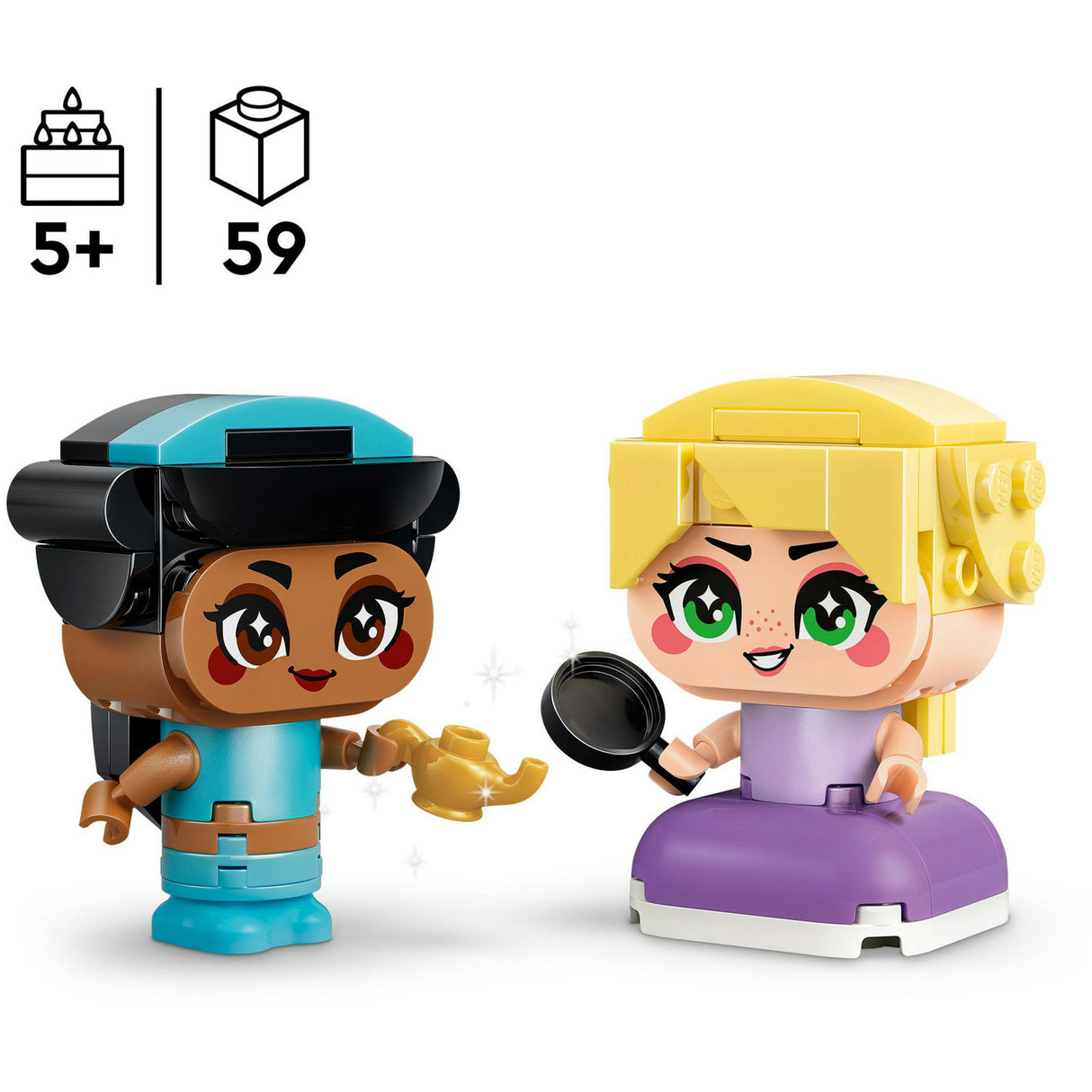 Lego Disney Prinzessin 43303 Mini Jasmin und Rapunzel