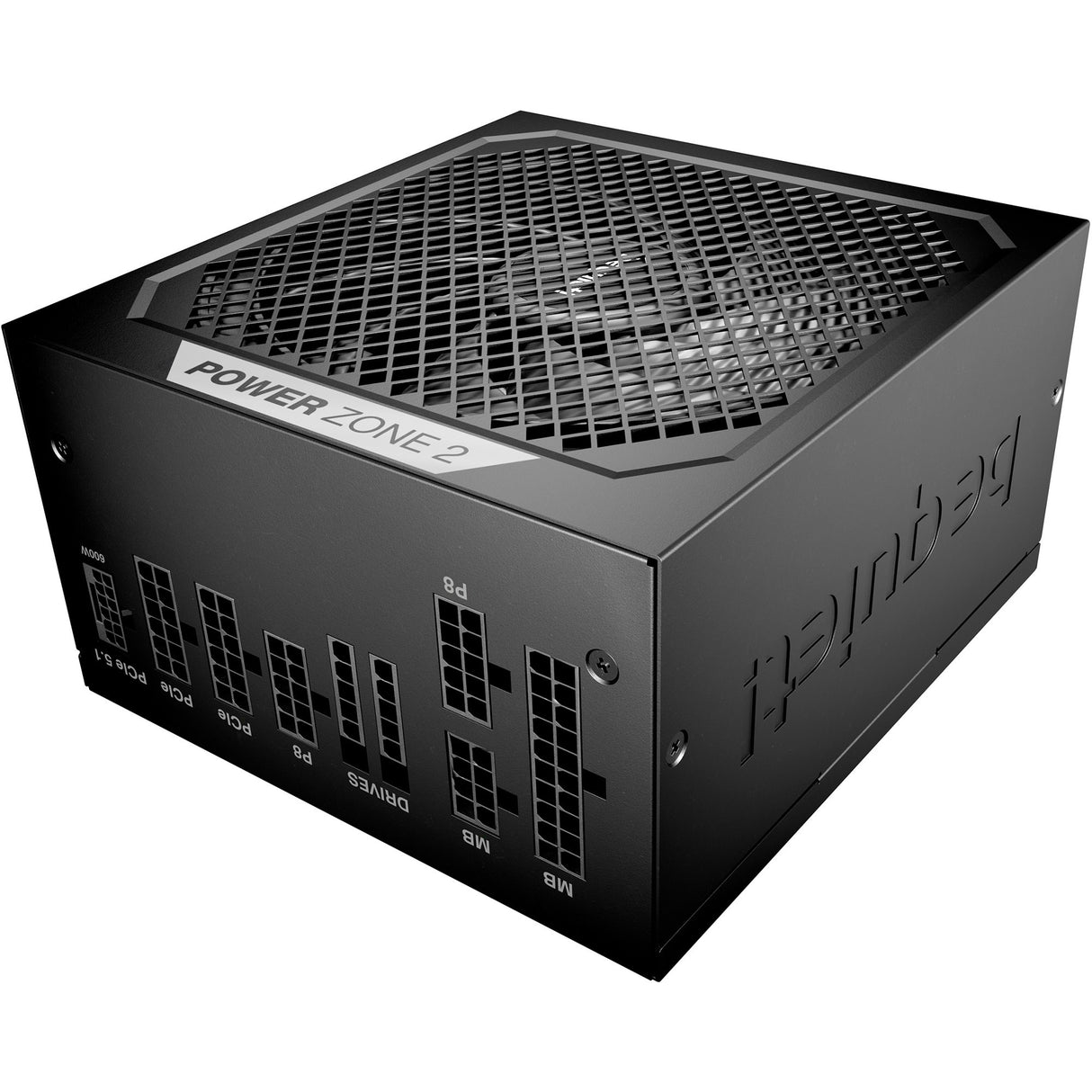 Ruhig sein! Power Zone 2 modulares 850-Watt-Netzteil (schwarz, 1x 12V-2x6, 3x PCIe)