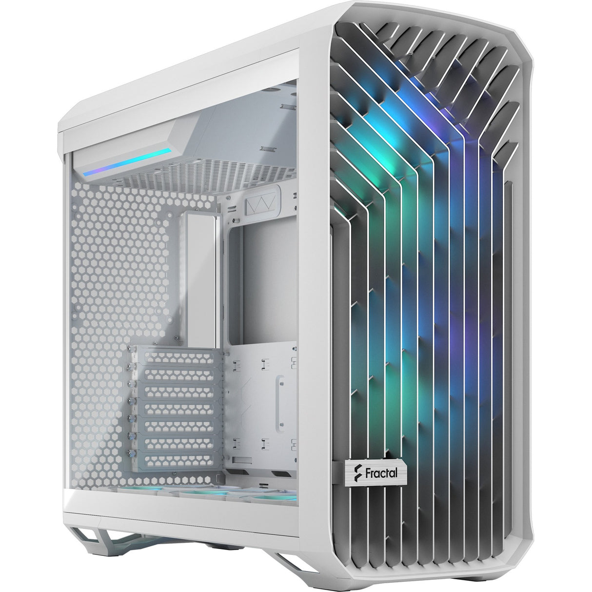 Fraktales Design Torrent White RGB TG Clear Tönung
