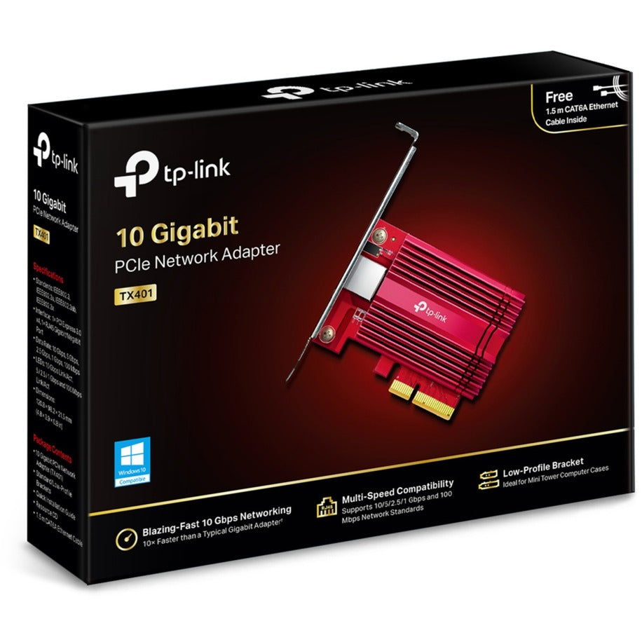 Tp-Link TX401 Gigabit PCI Express Netzwerkadapter Netzwerkadapter (Rot)
