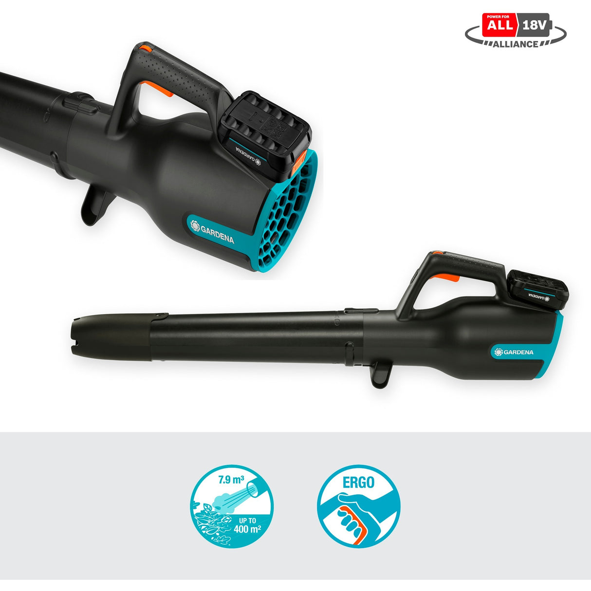 Gardena Gardena Battery Blower PowerJet 18V P4A Set