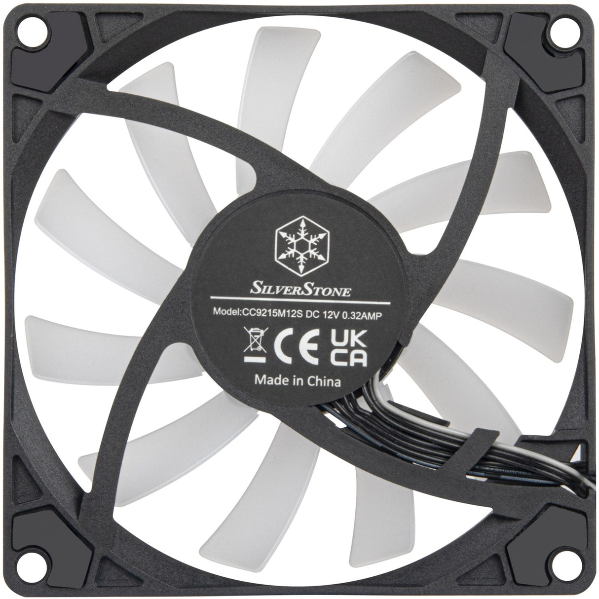 Silverstone Air Slimmer 90 ArGB Gehäuselüfter (schwarz, 92 x 92 x 15 mm, PWM)