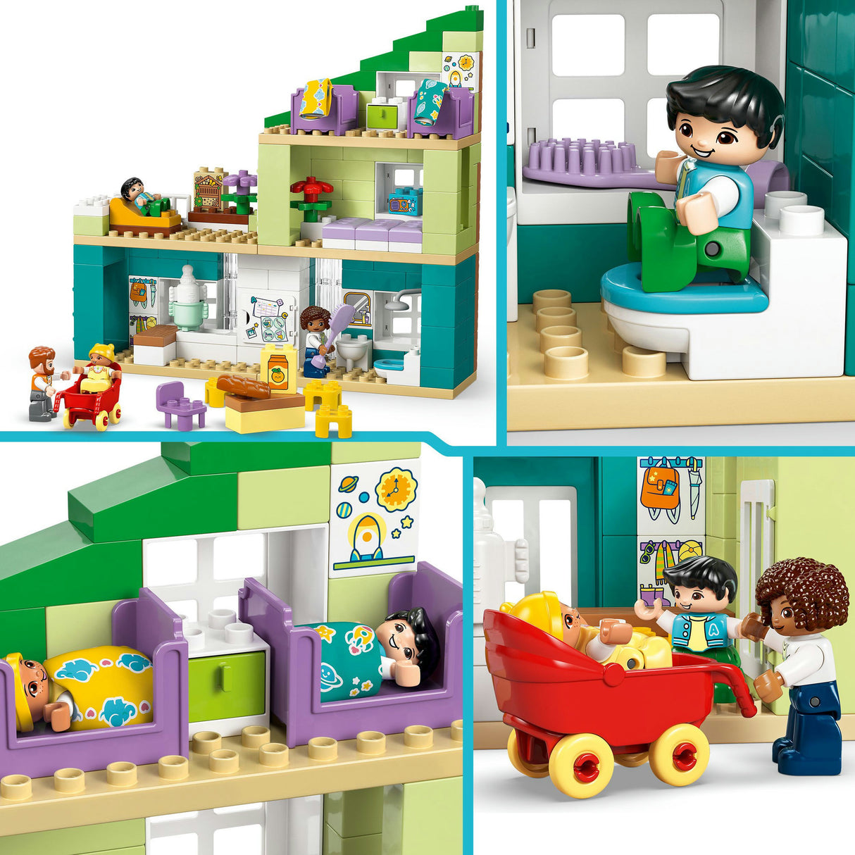 Lego Duplo Town 10470 3in1 modernes Haus mit Figuren