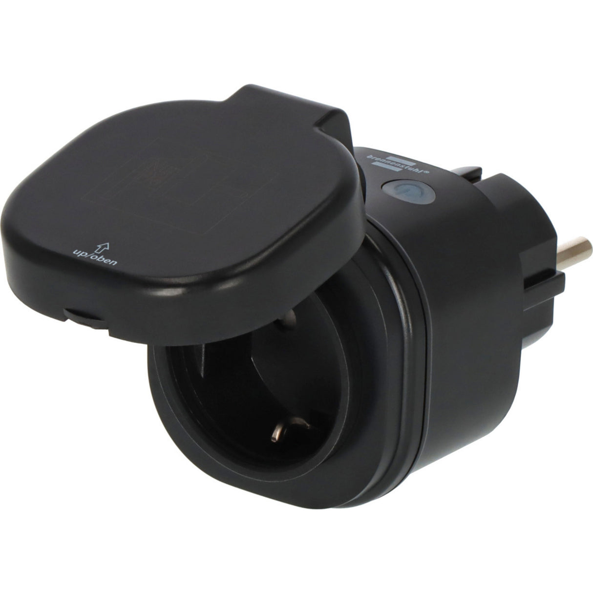 Brennerstuhl Connect Smart Plug WA 3600 XS03 für Outdoor IP44 Steckdosenleiste (schwarz, 2,4 GHz WLAN, Alexa, Google, Matter)