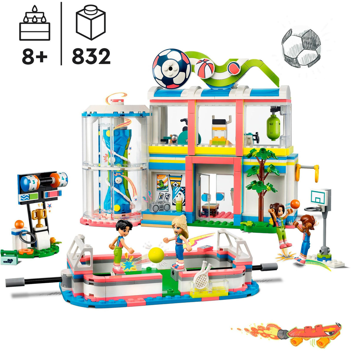 Lego Friends – Sportzentrum-Bauspielzeug (41744)