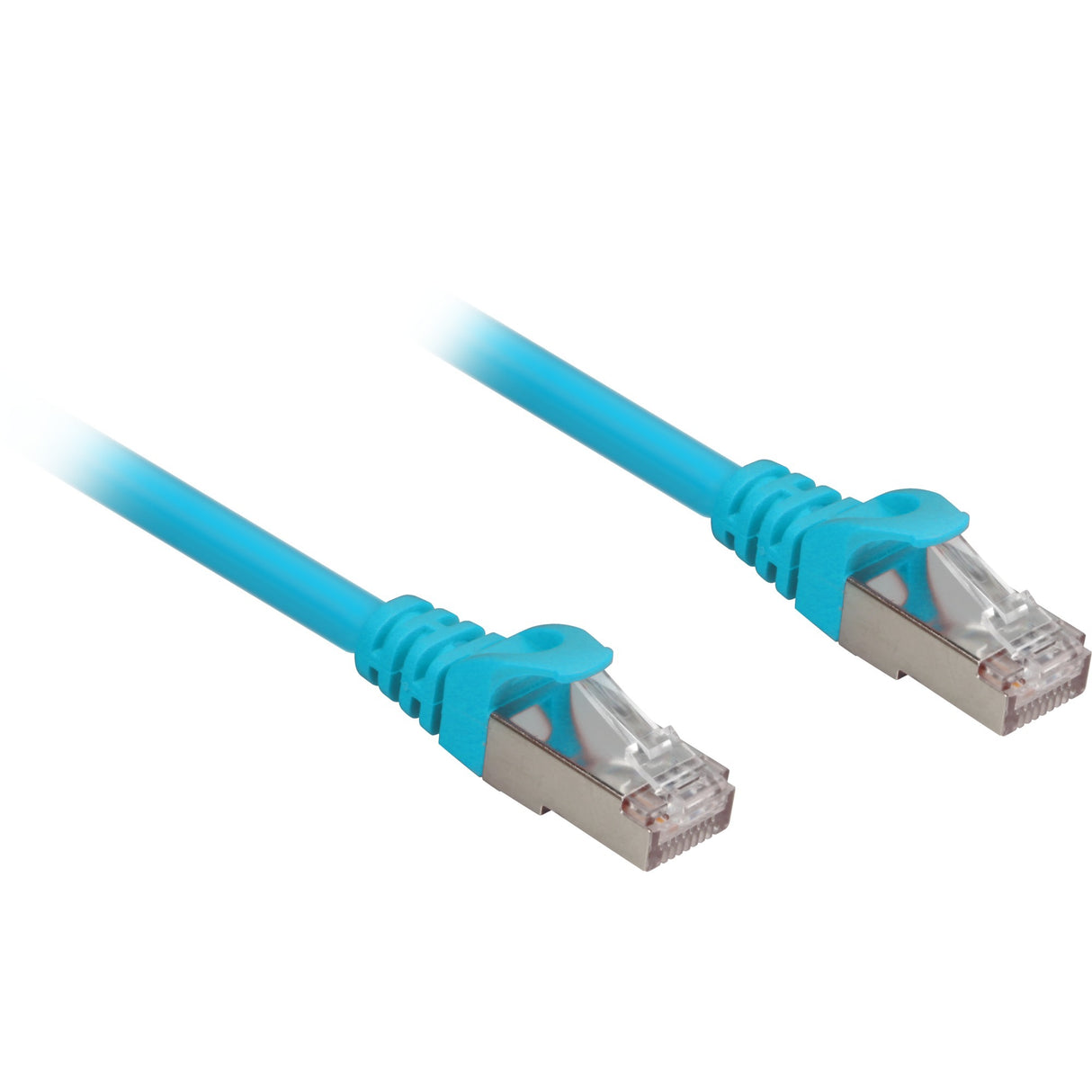 Sharkoon Netzwerkkabel SFTP, RJ-45 mit Cat.6a (blau, 0,25 Meter, halogenfrei)