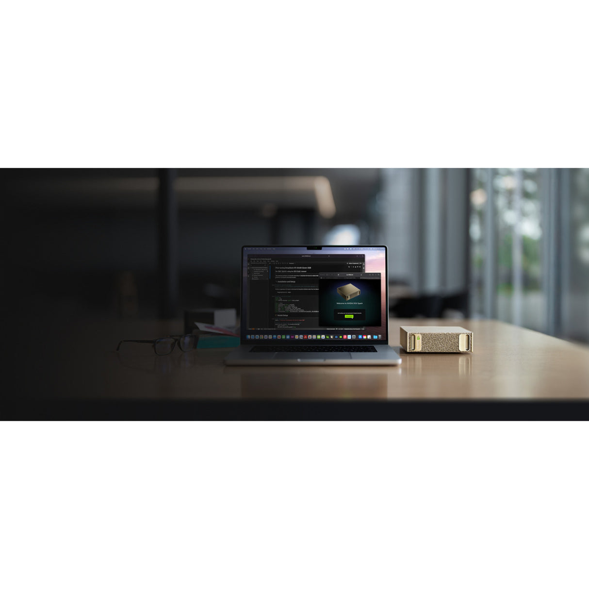 Nvidia® dgx spark founders edition pc-systeem (goud | nvidia grace | nvidia blackwell | 128 gb | 4 tb ssd)