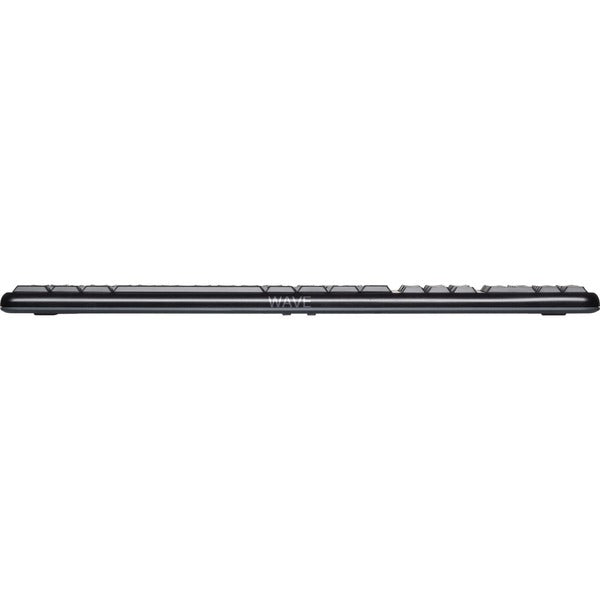 Logitech-Tastatur K120 für Unternehmen (Schwarz, EU-Layout (QWERTY), Gummikuppel, 100 %)