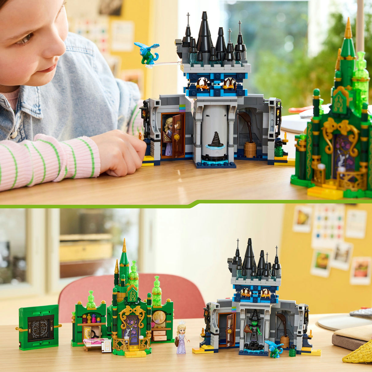 Lego 75689 „Wicked Emerald City und Kiamo Ko Castle“.