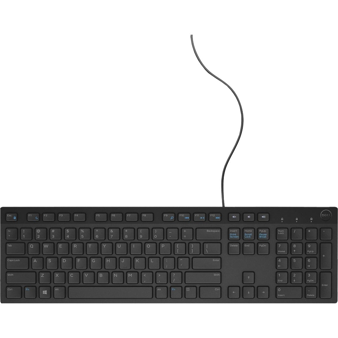 Dell Multimedia-Tastatur KB-216 (schwarz, US-Layout (QWERTY))