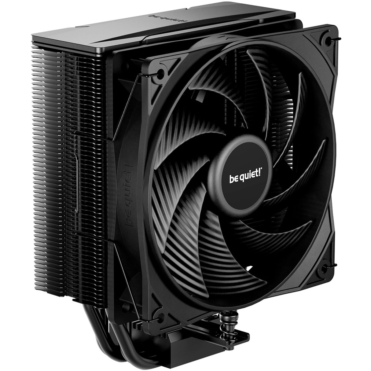 Ruhig sein! Pure Rock 3 Black CPU-Kühler (Schwarz, 4-Pin-PWM-Lüfteranschluss)