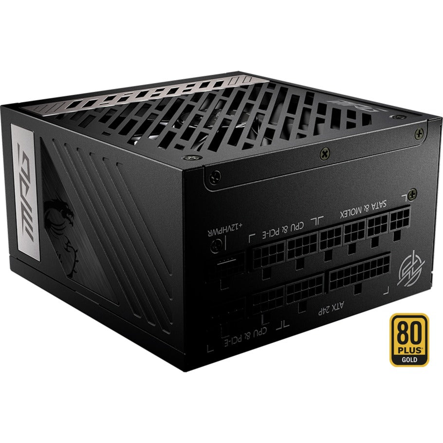 Msi MPG A1000G PCIe5 Modulares 1000-Watt-Netzteil (Schwarz, 1x 12V-2x6, 6x PCIe)