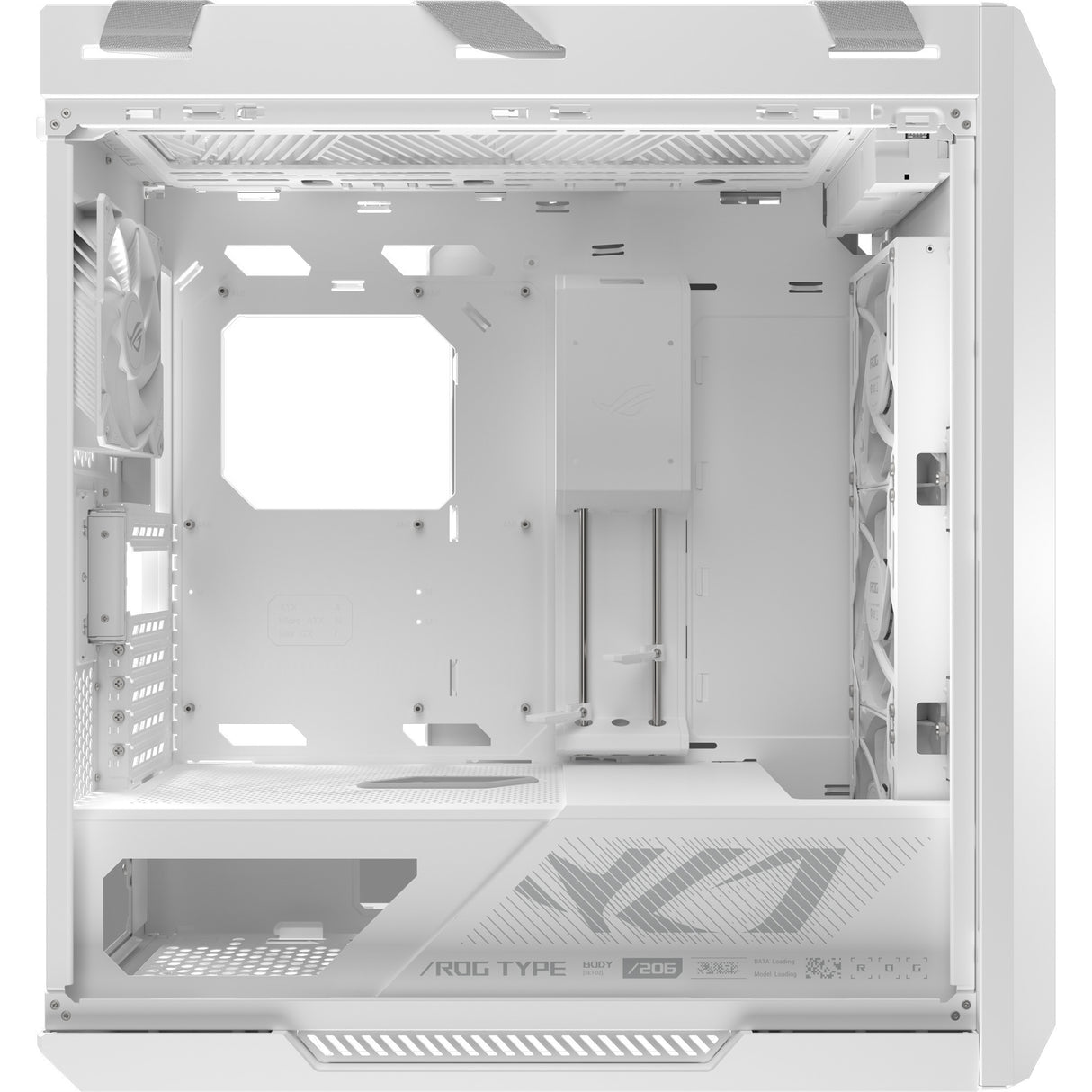 Asus rog strix helios ii gx601s midi tower behuizing (wit | 4x usb-a | 2x usb-c | rgb | tempered glass)