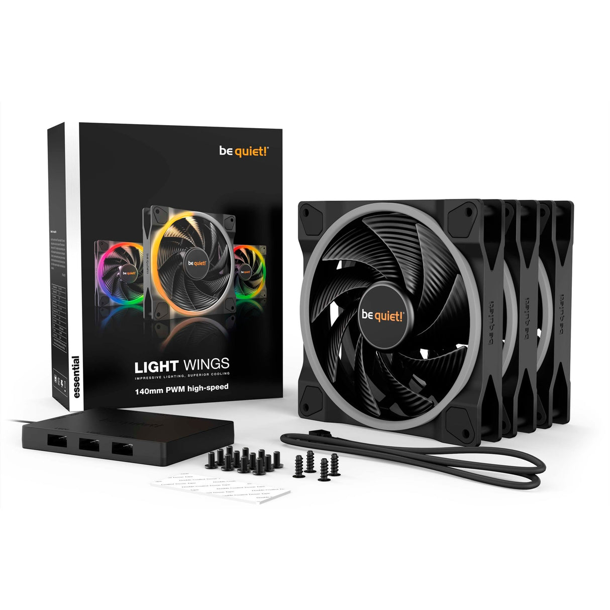 Ruhig sein! Leichte PWM 140 mm Hochgeschwindigkeits-Triple Pack