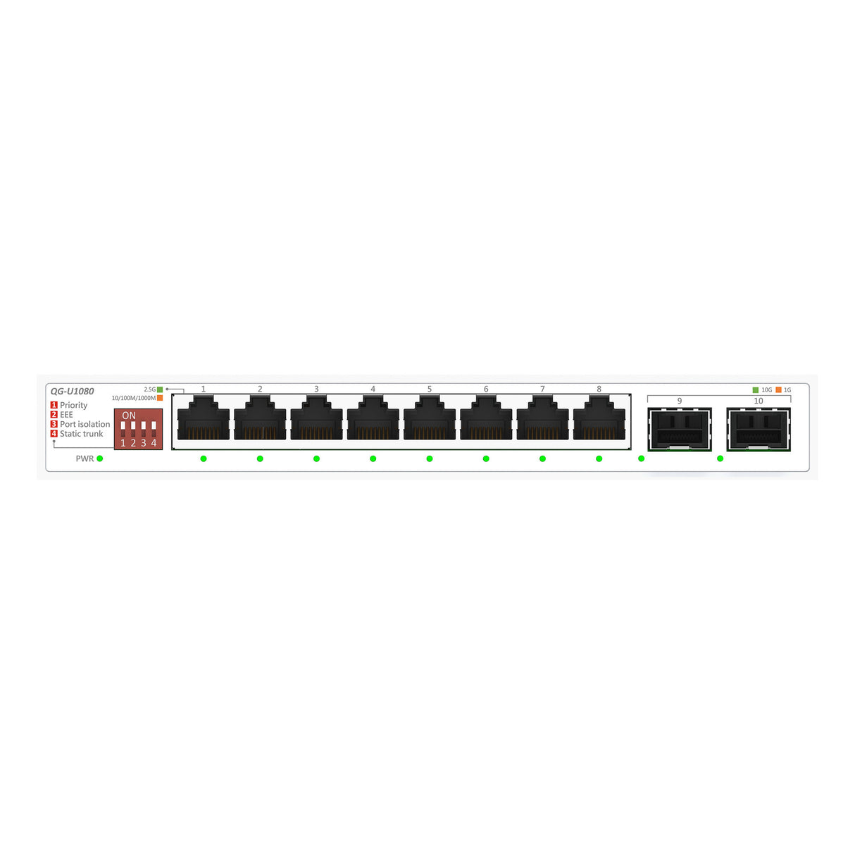 Asus qg-u1080 2.5ge unm 08 Switch (weiß)