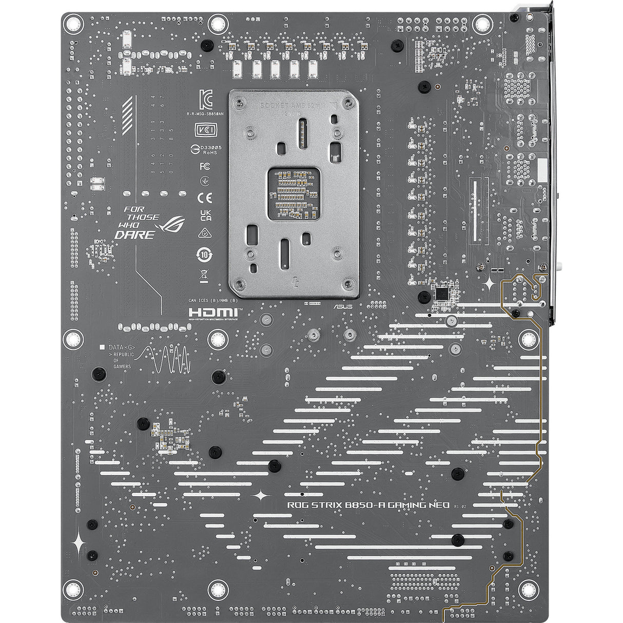 Asus rog strix b850-a gaming wifi7 neo socket am5 moederbord (wit, 5gb-lan, wi-fi 7, bt 5.4, sound, atx)