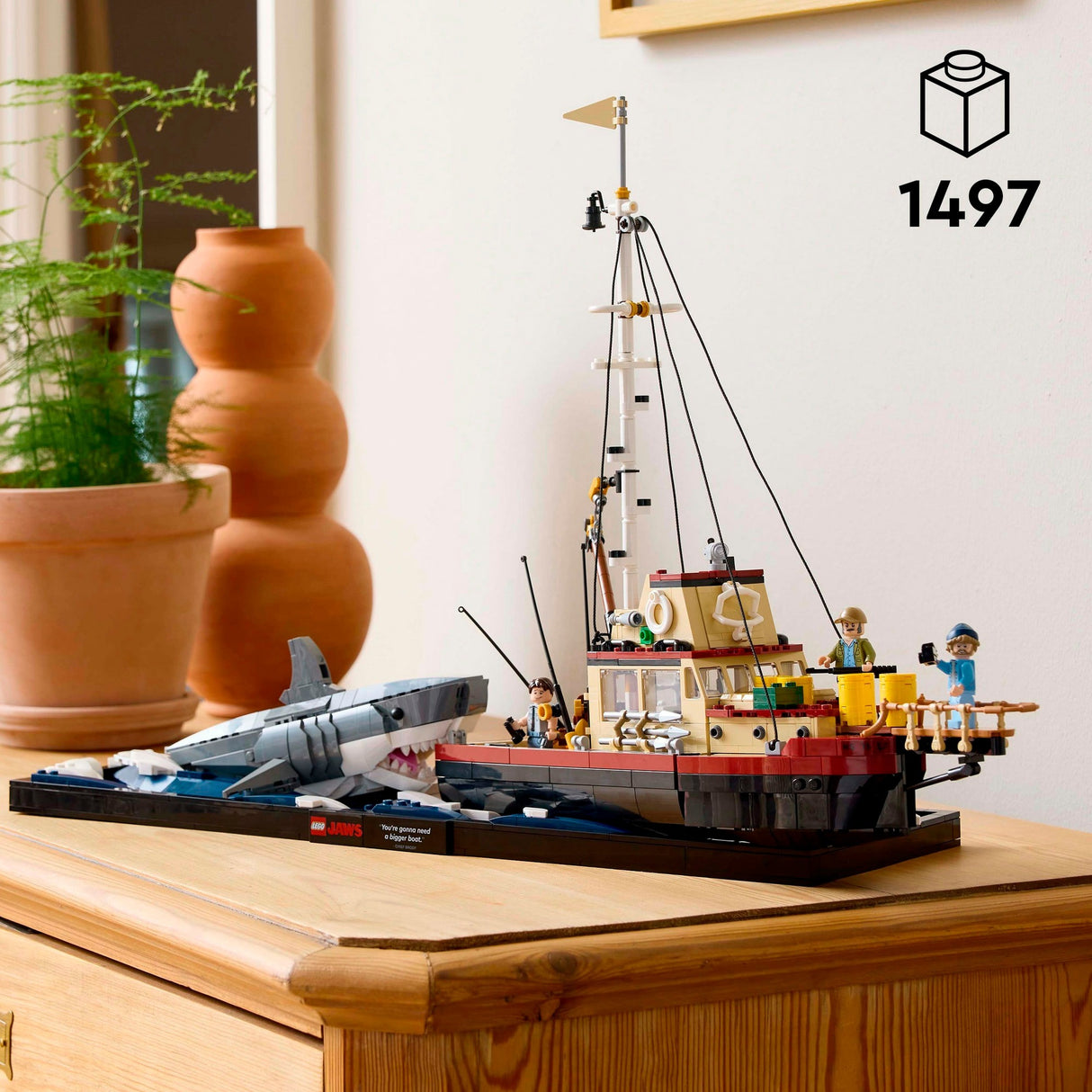 Lego ideas - jaws constructiespeelgoed (21350)