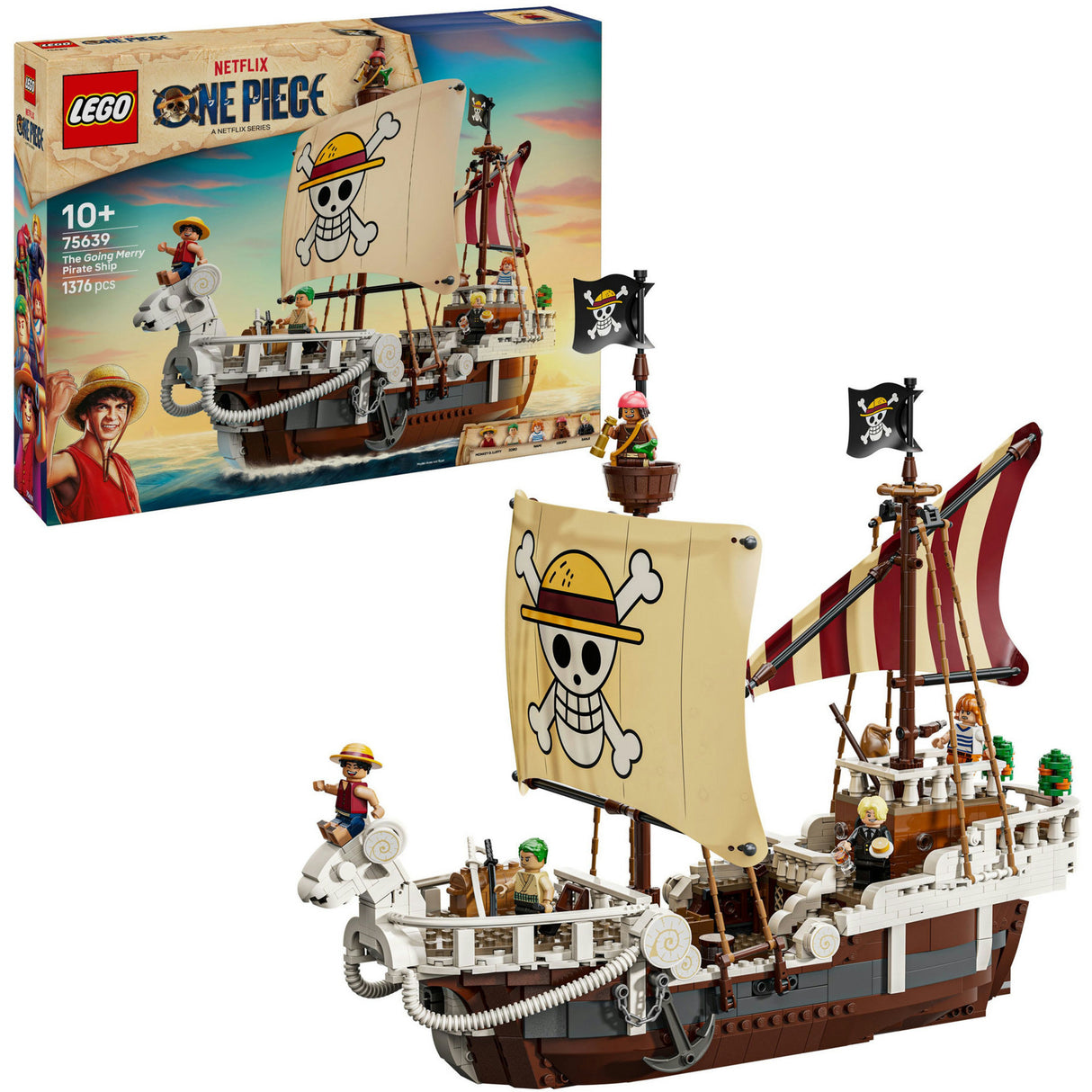 Lego® One Piece Das Piratenschiff wird fröhlich Bauset – 75639
