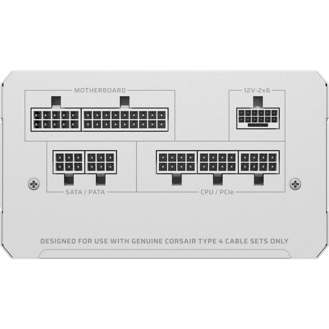 Corsair rm850e (2025) weißes modulares 850-Watt-Netzteil (weiß, 1x 12V-2x6, 2x PCIe)
